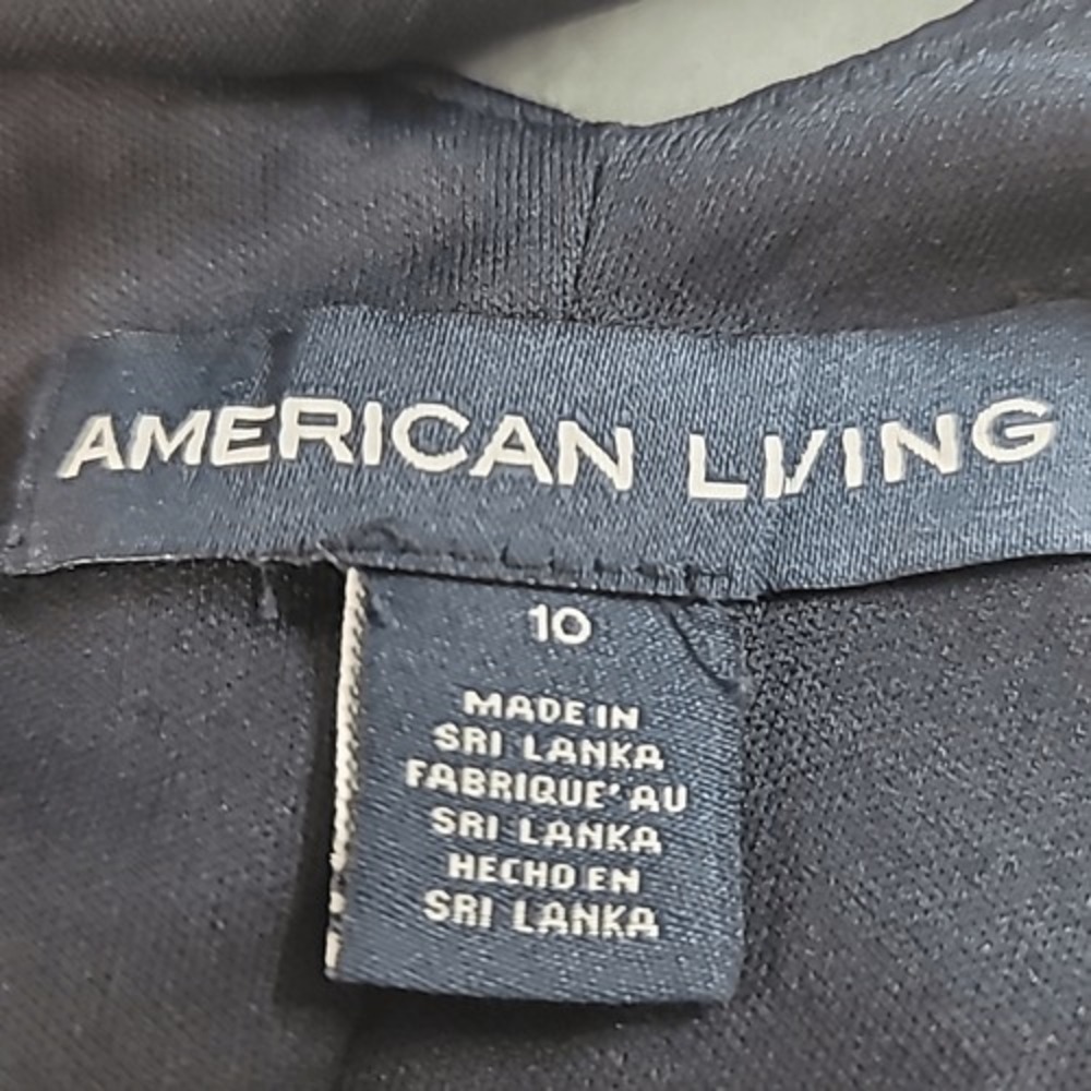 American Living‎ Navy & White Floral Sleeveless Dress - Picture 11 of 12